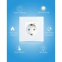 DrPhone SWS2 - Wifi Smart Stopcontact - 16A - Voice Control Met Alexa Google Home Tuya app - Zwart