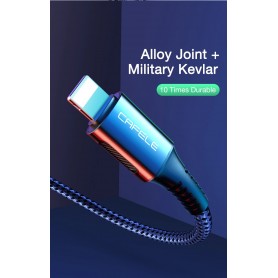 DrPhone CFL USB-C naar Lightning Oplaadkabel – PD ( power delivery) – 18W – Geschikt voor iOS Smartphones & iOS Tablets - Grijs