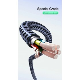 DrPhone CFL USB-C naar Lightning Oplaadkabel – PD ( power delivery) – 18W – Geschikt voor iOS Smartphones & iOS Tablets - Grijs