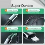 DrPhone CFL USB-C naar Lightning Oplaadkabel – PD ( power delivery) – 18W – Geschikt voor iOS Smartphones & iOS Tablets - Grijs