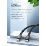 DrPhone UNL2 USB-C naar Lightning 9V Snelle Oplaadkabel –20W – Nylon - Geschikt voor iOS Smartphones & iOS Tablets - Data Sync