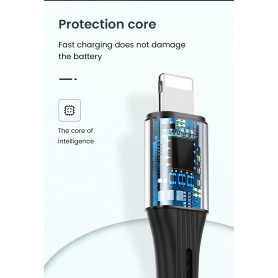 DrPhone UNL2 USB-C naar Lightning 9V Snelle Oplaadkabel –20W –Geschikt voor iOS Smartphones & iOS Tablets -Data Sync -2M