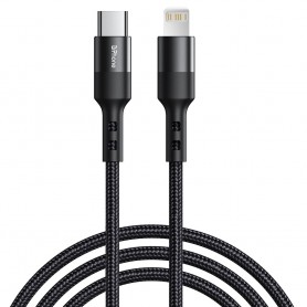 DrPhone UNL3 USB-C naar Lightning 9V Snelle Oplaadkabel –20W –Geschikt voor iOS Smartphones & iOS Tablets -Data Sync -2M