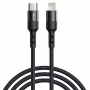 DrPhone UNL3 USB-C naar Lightning 9V Snelle Oplaadkabel –20W –Geschikt voor iOS Smartphones & iOS Tablets -Data Sync -2M
