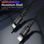 DrPhone UNL3 USB-C naar Lightning 9V Snelle Oplaadkabel –20W –Geschikt voor iOS Smartphones & iOS Tablets -Data Sync -2M