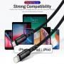 DrPhone UNL3 USB-C naar Lightning 9V Snelle Oplaadkabel –20W –Geschikt voor iOS Smartphones & iOS Tablets -Data Sync -2M