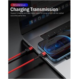 DrPhone UNL3 USB-C naar Lightning 9V Snelle Oplaadkabel –20W –Geschikt voor iOS Smartphones & iOS Tablets -Data Sync -2M