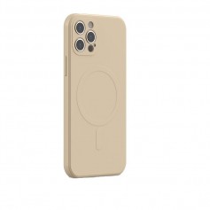 DrPhone YCA1 - Siliconen Hoesje – Magnetisch - TPU – Back Cover – 6,1 Inch - Geschikt voor iOS Smartphone 13 Pro - Khaki