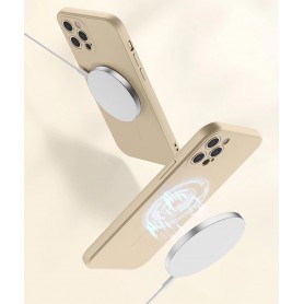 DrPhone YCA1 - Siliconen Hoesje – Magnetisch - TPU – Back Cover – 6,1 Inch - Geschikt voor iOS Smartphone 13 Pro - Khaki