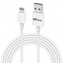 DrPhone® - Gecertificeerde 3 Meter Lightning naar USB kabel - 8-pin Oplaadkabel - TPE Materiaal - Veilig laden - Wit