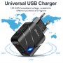 DrPhone HALOXII - 28W Thuislader - USB 3.0 Qualcom 3.0 Quick Charge & 2.1A met indicator licht - Adapter - Snel Lader– Wit