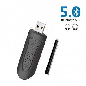 DrPhone SKYLINK E11 Audio ontvanger – Bluetooth 5.0 – Tot 10M afstand – Ondersteunt aptx HD - USB – Plug and Play - Zwart