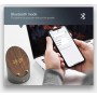 DrPhone KAWOO Draadloze Mini Bluetooth 5.0 / Inductie Luidspreker - Houten Wekker - Smartphone Houder