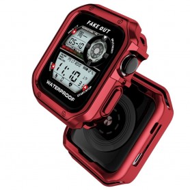 DrPhone BAH1 – Bumper Hoesje Voor IOS Horloge – Schok & Waterbestendig – Geschikt voor IOS Horloge (42, 44 & 45 mm) - Zwart