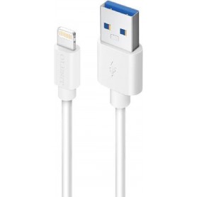 Olesit Lightning 3 Meter Fast Charge 2.4A - Oplaadkabel - Data Sync & Transfer - Geschikt Voor IOS Producten - Wit