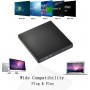 DrPhone USB 2.0 Slim Portable Optical Drive – CD / DVD-RW – DVD-ROM – Brander – Draagbaar & Compact – Zwart