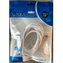 DrPhone UNL4 USB-C naar Lightning 9V/3A Snelle Oplaadkabel – PD 20W – Nylon gevlochten – 90 Graden - Data Sync - 1M – Wit