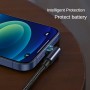 DrPhone UNL4 USB-C naar Lightning 9V/3A Snelle Oplaadkabel – PD 20W – Nylon gevlochten – 90 Graden - Data Sync - 1M – Wit