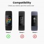 DrPhone FC1 TPU Beschermhoes – Geschikt voor Fitbit Charge 5 - Schokbestendig – Allround bescherming – Transparant