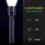 DrPhone LED Pro 02 – Sterke LED Zaklamp – Flashlight - Zoom In/ Out - Batterijbesparend – Waterdicht / Waterproof