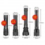 DrPhone LED Pro 02 – Sterke LED Zaklamp – Flashlight - Zoom In/ Out - Batterijbesparend – Waterdicht / Waterproof