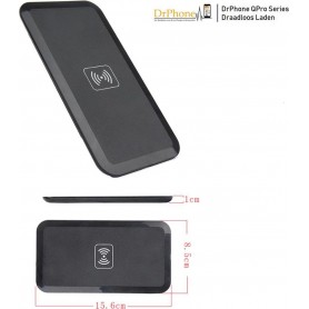 DrPhone QPro Series - Qi Draadloze Oplader Wireless Charger Rechthoekig voor o.a. iPhone Xr | Xs Max | Xs | X | 8 Plus