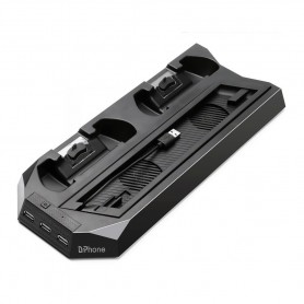 DrPhone GT Oplader - Verticale Standhouder - Docking Station – Ventilatie – Laden – Geschikt voor PS4 PRO / SLIM – Controller