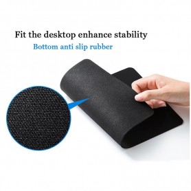 DrPhone CMT X1 – Antislip Muismat – Flexibel – 2MM – Krasbestendig – Computer Muismat – Zwart