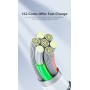 DrPhone iONIC- 540º Roterende Magnetische Kabel - 3A - Voor Lightning - 480Mbp/s Data Transmissie - Krachtige Magneet - Zwart
