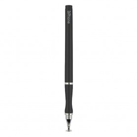 DrPhone SX Pro V10 Disc Capacitief 2 In 1 Stylus Pen - Touch Pen - rubberen punt - Zwart