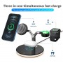 DrPhone LegendXI 3 in 1 25W Magnetisch Draadloos Laadstation met Led licht – Geschikt voor alle iOS apparaten - Wit