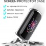 DrPhone FL1 TPU Beschermhoes – Geschikt voor Fitbit Luxe - Schokbestendig – Allround bescherming – Transparant/Zwart