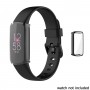 DrPhone FL1 TPU Beschermhoes – Geschikt voor Fitbit Luxe - Schokbestendig – Allround bescherming – Transparant/Zwart
