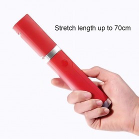 DrPhone SF1 – Monopod – Uitschuifbare Selfie Stok – Afstandsbediening – 3.5mm Draad – Geschikt voor Android/iOS - Zwart