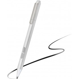 DrPhone Pro Logic 3 – Active Stylus Pen – Ergonomisch – Draagbaar – 1024 Druk Gevoeligheid – Palm Afwijzing - Zilver