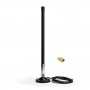DrPhone HMFS LoRa – 3dBi Glasvezel Helium Hotspot Miner Antenne Met Magnetische Stand - 3 meter RP-SMA Male – Zwart