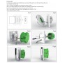DrPhone GALW-002 - Opbouw WiFi Thermostaat - Water Bediening / Elektrisch - Compatibel met Google home en Amazon echo - Zwart