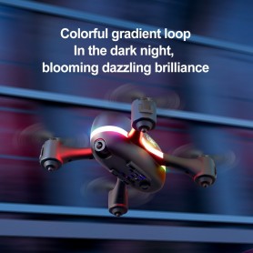 LUXWALLET LRSC Mini Drone - 20Km/h - 720P Camera - Zwaartekracht Besturing - 360° Trucje - IOS / Android - Zwart
