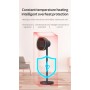 DrPhone RyzeV Heat - 2 in 1 Touchscreen Torenventilator + Elektrische Kachel 1500W - 30 m2 - Verwarming + Ventilator