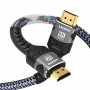 DrPhone HNH1 HDMI 2.1 Kabel 8K/60Hz 4K/120Hz - 48Gbps - Dts:X- HDCP 2.2 & 2.3 / eARC / VRR / Dynamische -HDR - 3M- Zwart
