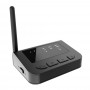 DrPhone 3 in 1 Bluetooth 5.0 Audio Adapter - AptX - Zender / Ontvanger / - RX/TX/Bypass /SPDIF/RCA/Aux 3.5mm - Zwart