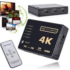 DrPhone SWITCHX5 HDMI Switch, 5 Poort 5 Ingangen 1 Uitgang 4 K * 2 K Switcher Splitter Box Ultra HD voor DVD HDTV Xbox