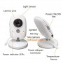 DrPhone B3 – Babyfoon Met Camera – Infrarood – HD-Scherm – VOX-Modus – 2 Weg Audio – Wit