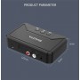 DrPhone DBR2 Draadloze Bluetooth 5.0 Audio Ontvanger met 3.5mm jack/ RCA / AUX / SPDIF Optisch- Zwart