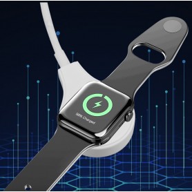 DrPhone N6 Safe - Magnetische Laadkabel Geschikt voor IOS Watch 7 - Oplader – USB-C Kabel Adapter 38 / 40 / 41 / 42 / 44 / 45mm