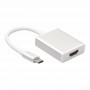 DrPhone - USB-C Naar HDMI - 4K Type-C Adapter - 3840 x 2160 Ultra HD 4K - - Zilver