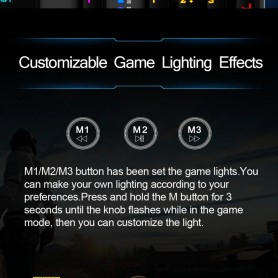 DrPhone AULA1 Mechanisch USB Bedrade Gaming Toetsenbord met Magnetische Polssteun & Bedieningsknop - Blauwe schakelaar