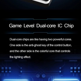 DrPhone AULA1 Mechanisch USB Bedrade Gaming Toetsenbord met Magnetische Polssteun & Bedieningsknop - Blauwe schakelaar