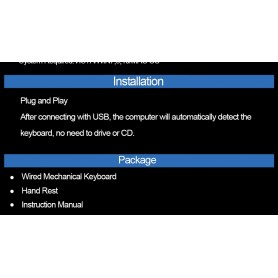 DrPhone AULA1 Mechanisch USB Bedrade Gaming Toetsenbord met Magnetische Polssteun & Bedieningsknop - Blauwe schakelaar