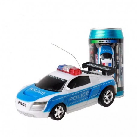 DrPhone TinyCars - Sport R/C Racer Radio Besturing - 20 KM/H - RC Micro Racing Bestuurbare Auto - Blue Police
